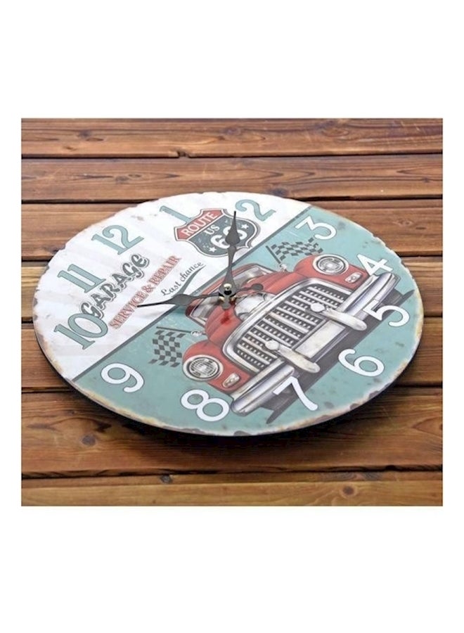 Europe Style Retro Frameless Silent Wall Clock Multicolour