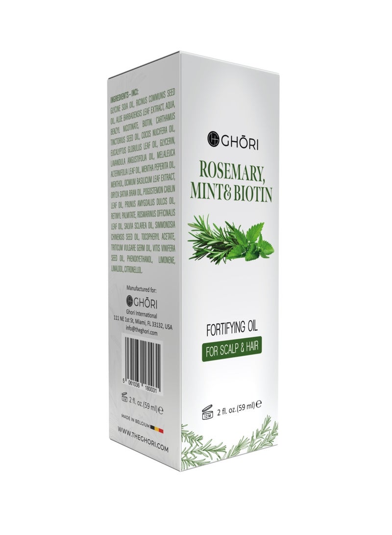 GHORI ROSEMARY, MINT & BIOTIN Oil FOR HAIR GROWTH, HAIRFALL CONTROL & SCALP NOURISHMENT