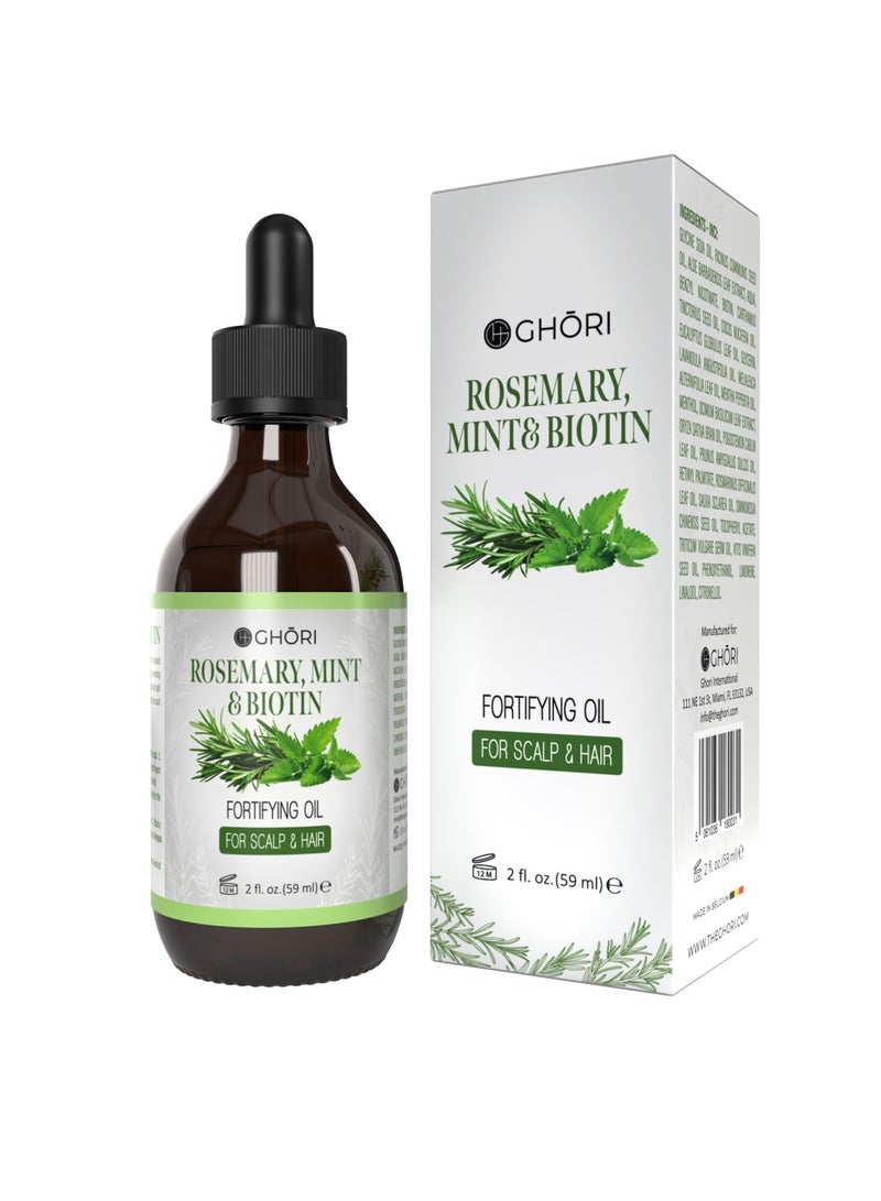 GHORI ROSEMARY, MINT & BIOTIN Oil FOR HAIR GROWTH, HAIRFALL CONTROL & SCALP NOURISHMENT