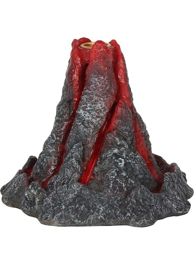 Volcano Backflow Incense Burner Grey/Red 30grams