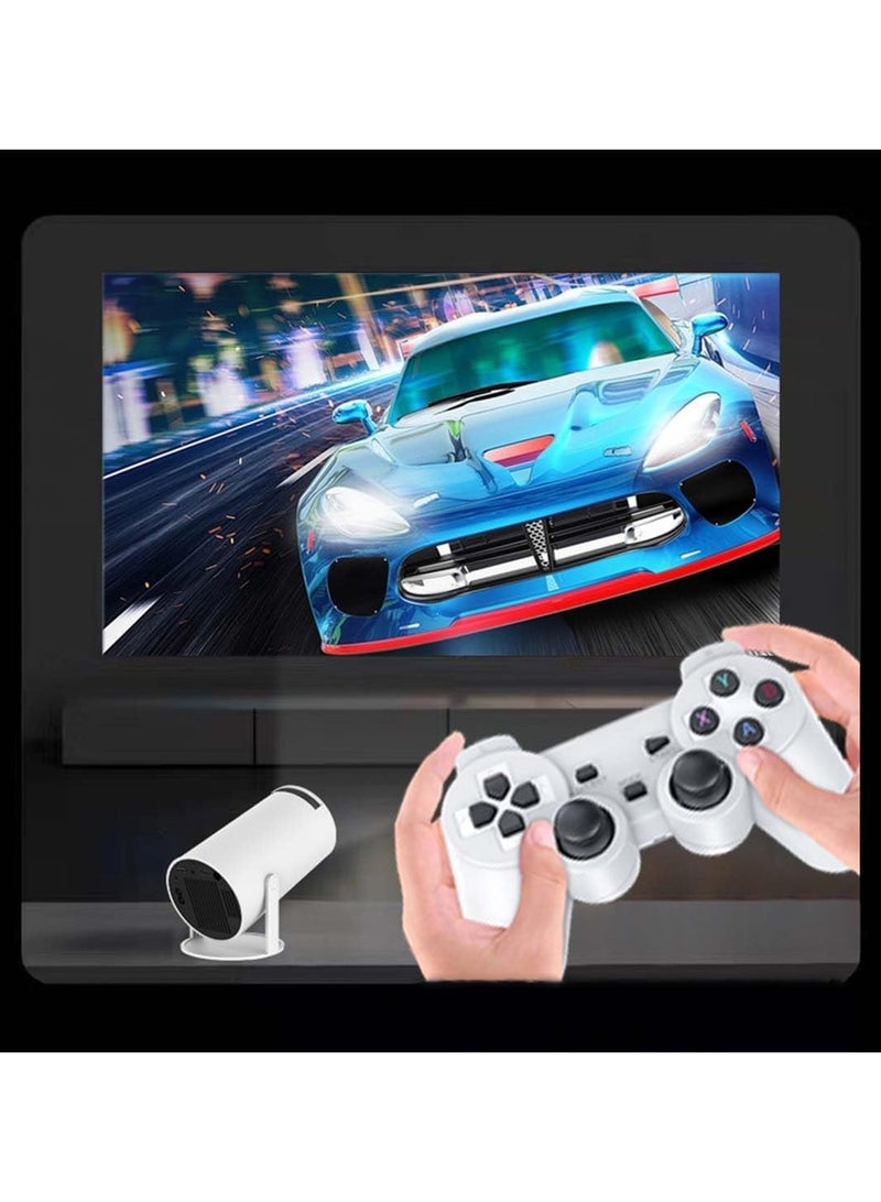 Retro Game Console with Wireless Controllers & 4K HD Projector – 30,000+ Built-in Games – Perfect for Family Entertainment