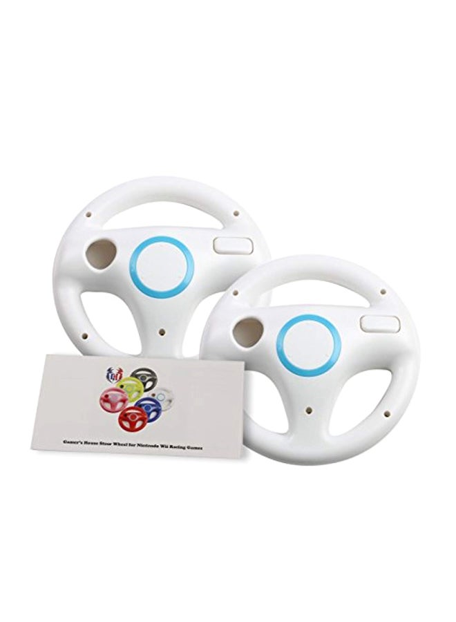 2-Piece Gamer's House Steering Wheel-Nintendo Wii - Wireless