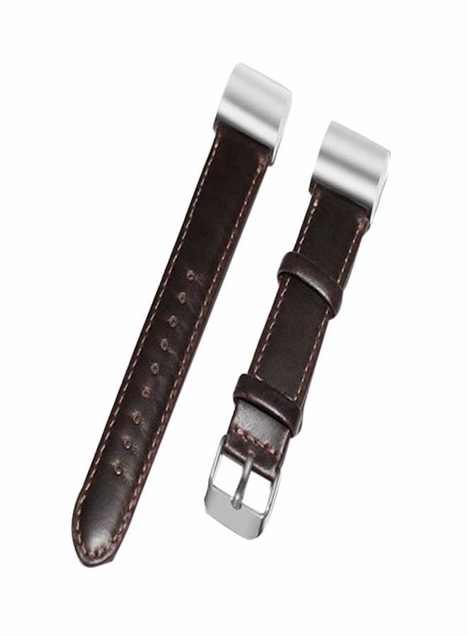 Fitbit Charge2 Watch Band Smart Bracelet Leather Wristband Crazy Horse Strap Brown