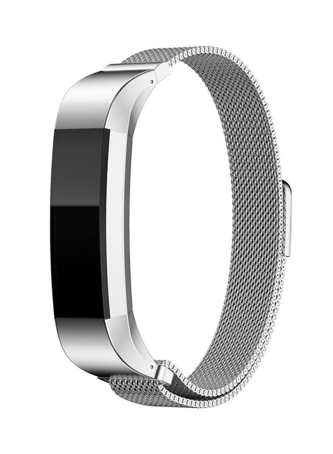 Milanese Replacement Band For Fitbit Alta And HR Silver