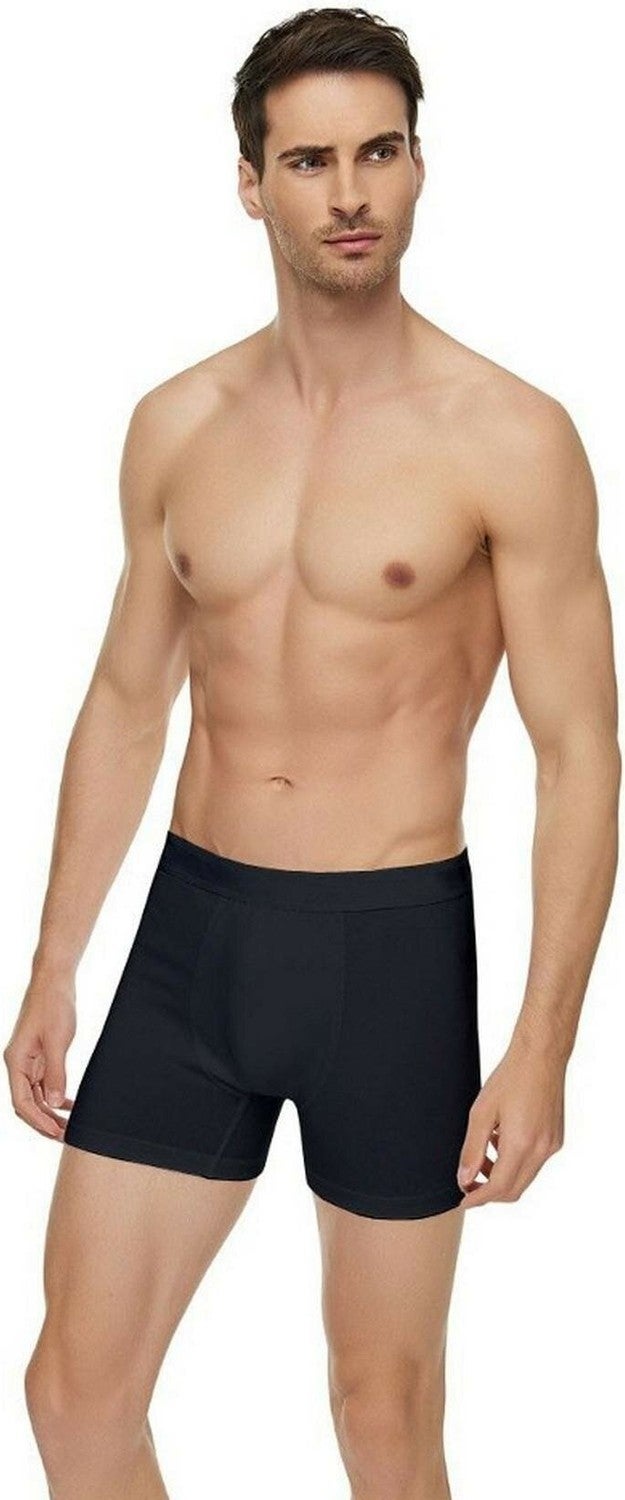 3 Pieces Black Color Lycra Modal Boxer