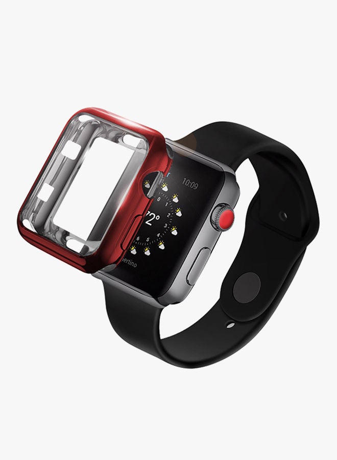 Protective Case Cover For Apple Watch Series 2/3 42mm Red