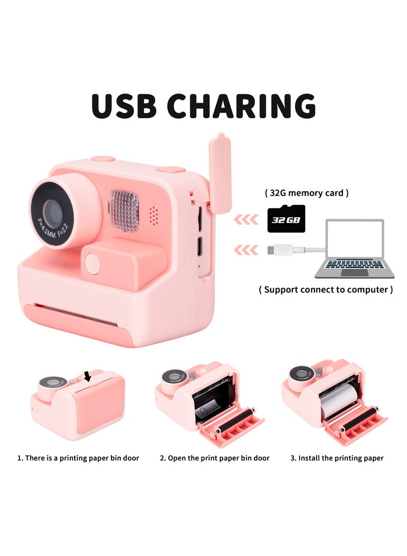 P1 Kids Instant Camera with 32GB & Photo Printer | 2.4