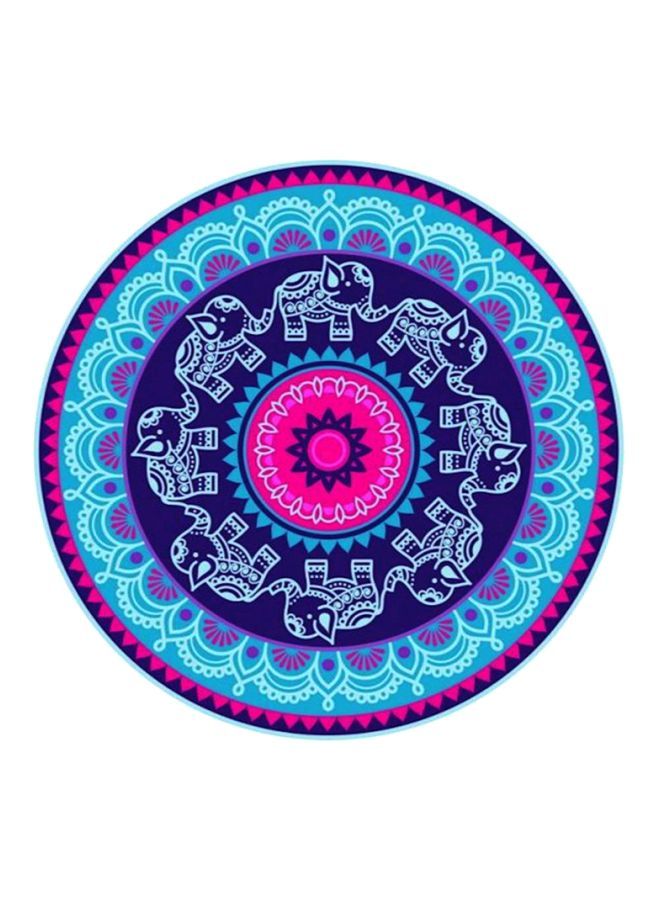 Mandala Printed Beach Towel Blue/Purple/Pink