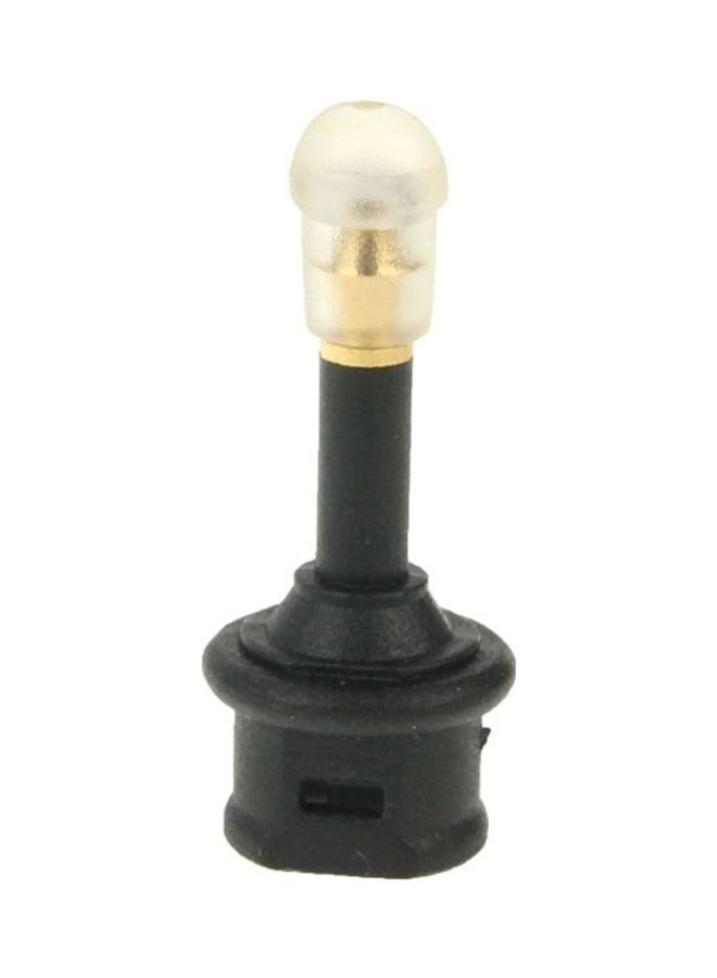 Square to Round Optical Fiber Adapter Gold/Black