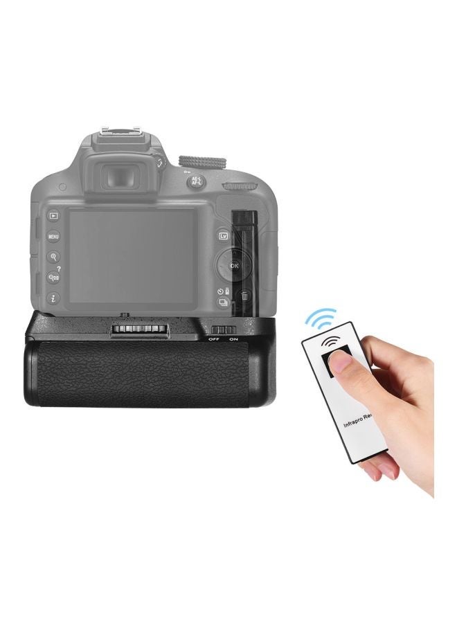 Replacement Vertical Battery Grip With Remote Control For Nikon D5300/D3300/D3200/D3100/DSLR Camera Black/Silver