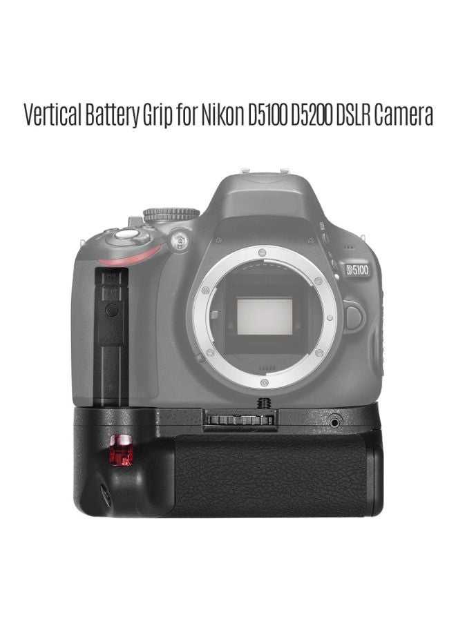 Vertical Battery Grip Holder For Nikon D5100/D5200 DSLR Camera With IR Remote Control Black/Silver