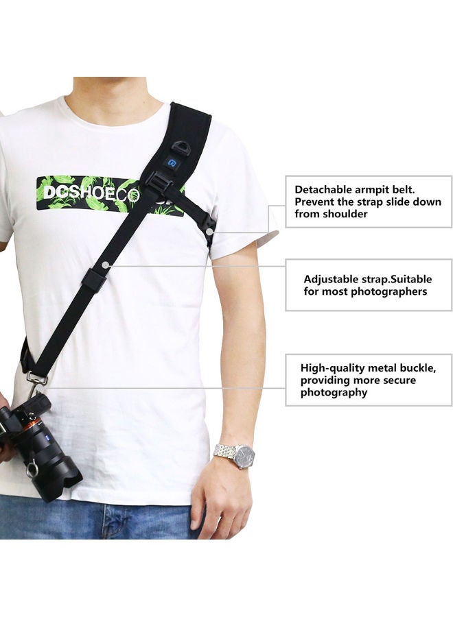 Soft Padded Shoulder Strap Black