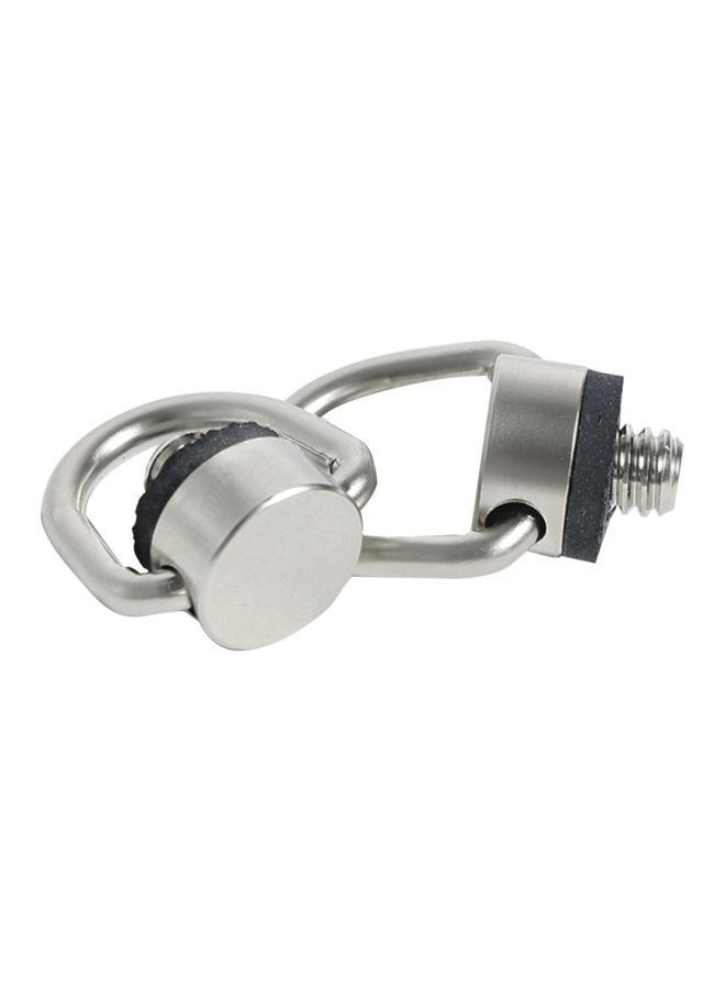 D-Ring Quick Release Camera Screw Silver