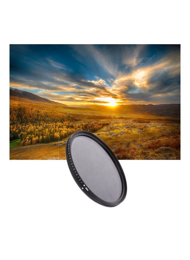 Professional Lens Filter For Canon/Nikon Camera Black/Grey