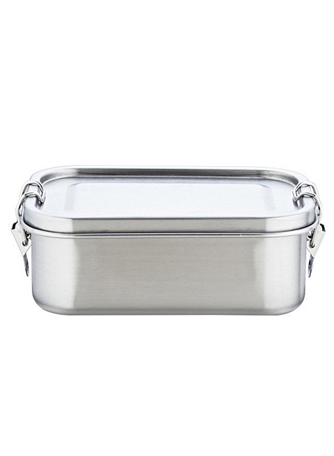 304 Stainless Steel Lunch Container- 2 Compartment Metal Lunch Container，Metal Bento Box for Kids & Adults,800ML,Dishwasher Safe