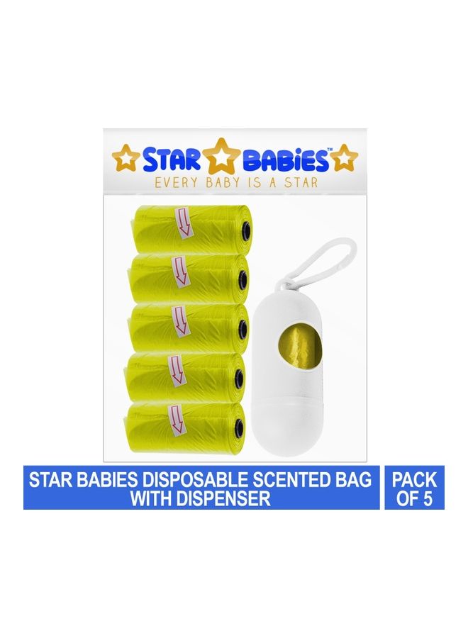 Disposable Scented Bag With Dispenser - Pack Of 5