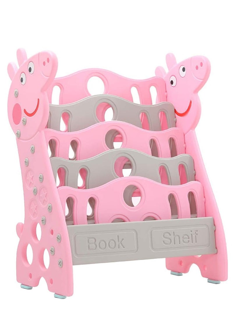 Little Learners - 2-in-1 Bookshelf w/ Toy Storage - Pink