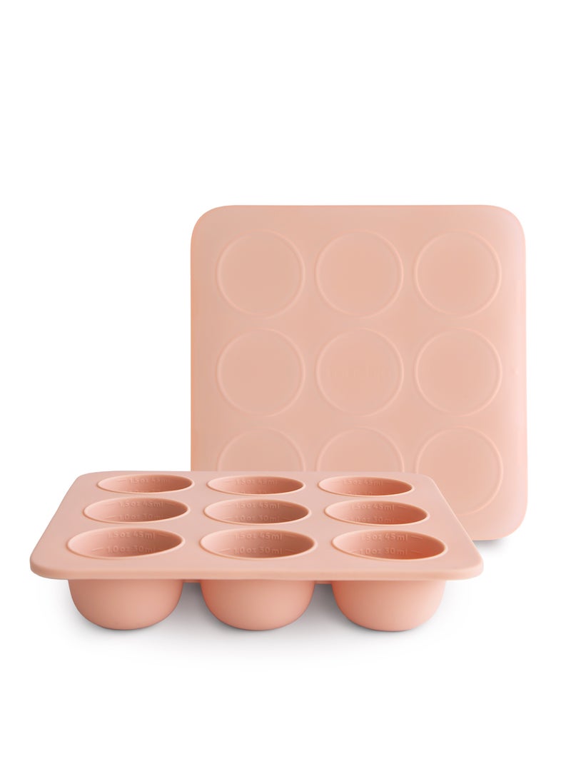 Mushie ​​Baby Food Freezer Tray​ Blush