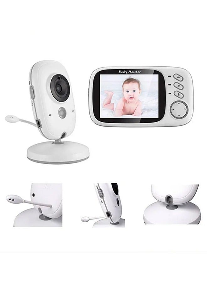 3.2inch LCD Display Wireless Babies Video Monitor With Night Vision Temperature Monitoring Two-Way Voice Intercom Baby Monitor Baby Safety