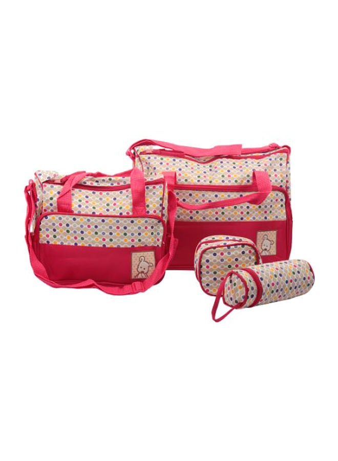 Polka Dot Printed Diaper Bag Set