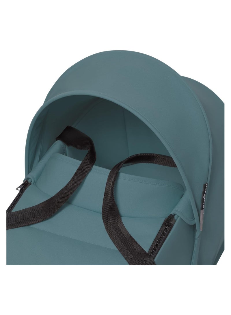 Babyzen YOYO 0+ Bassinet, Aqua - Includes Thick Double Mattress, Ventilated Shell & Canopy - Requires YOYO2 Frame (Sold Separately)