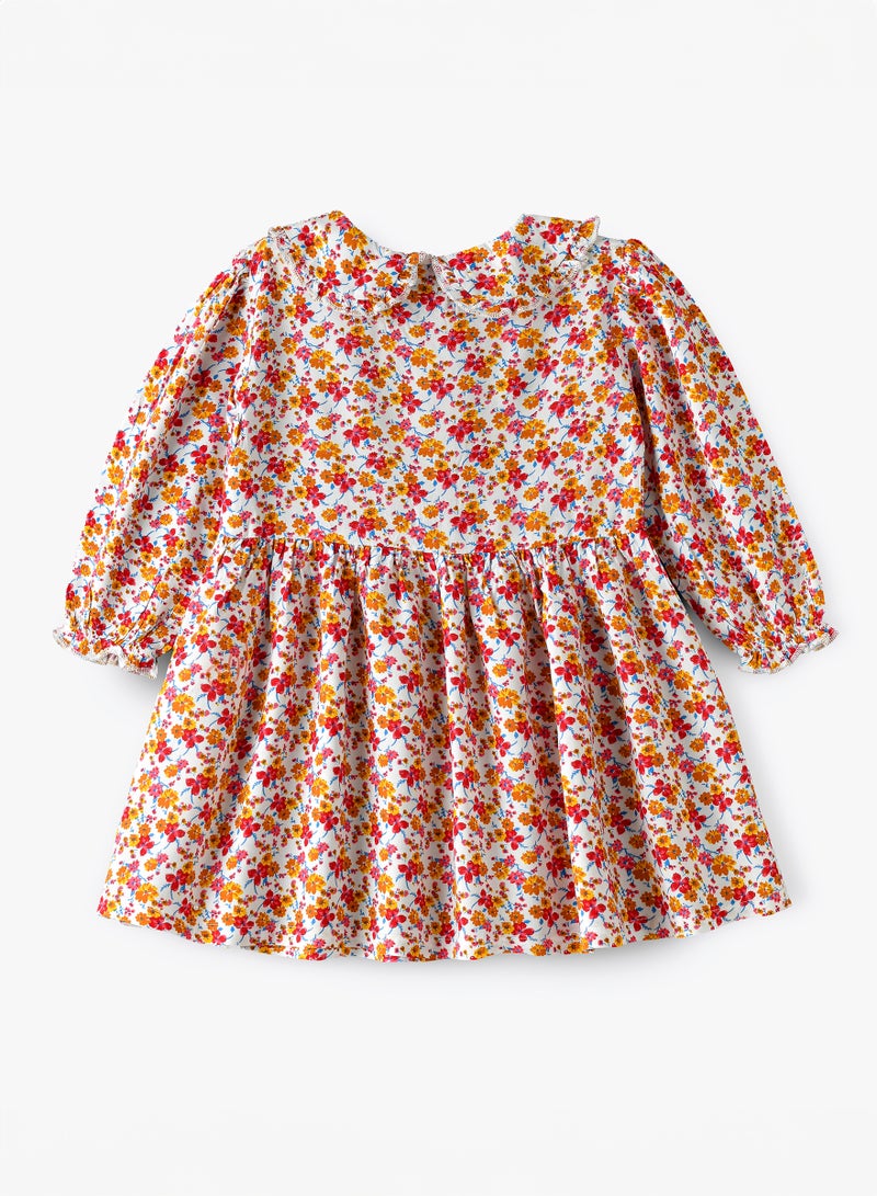 Twirling Through Summer: Girls' Viscose Floral Sundress