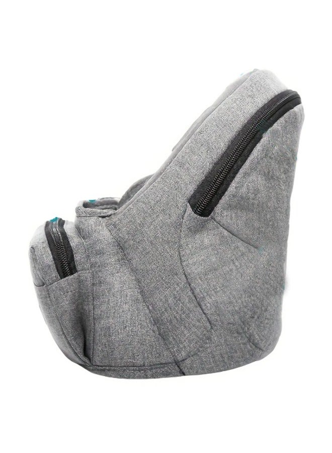 New Ergonomic Bench Design Baby Lumbar Carrier Grey