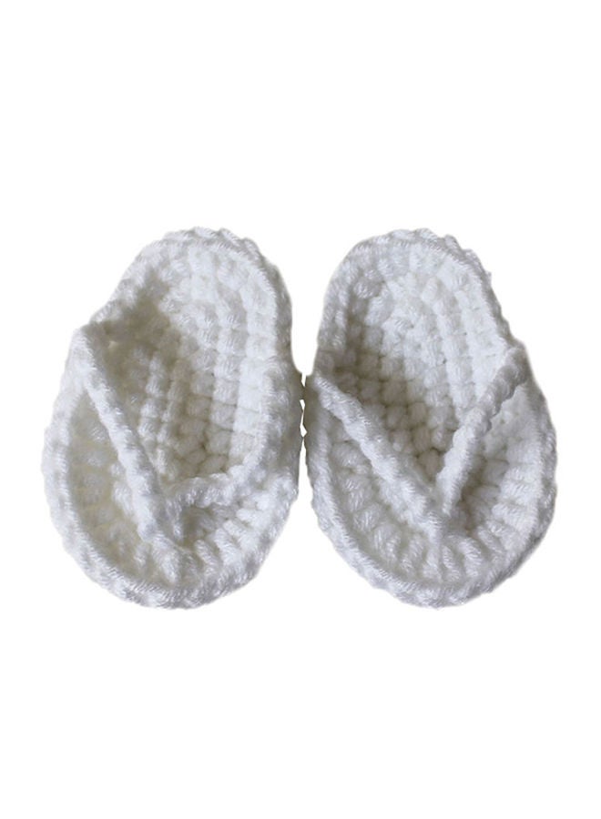 Crochet Kniited Baby Slipper Photography Props Set