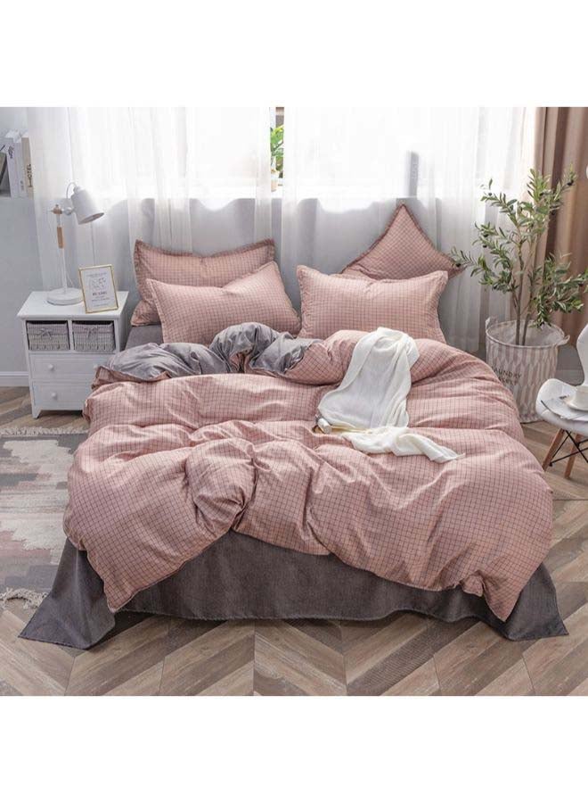 4-Piece European Style Luxury Jacquard Single Bedding Set Polyester Multicolour 1.2meter