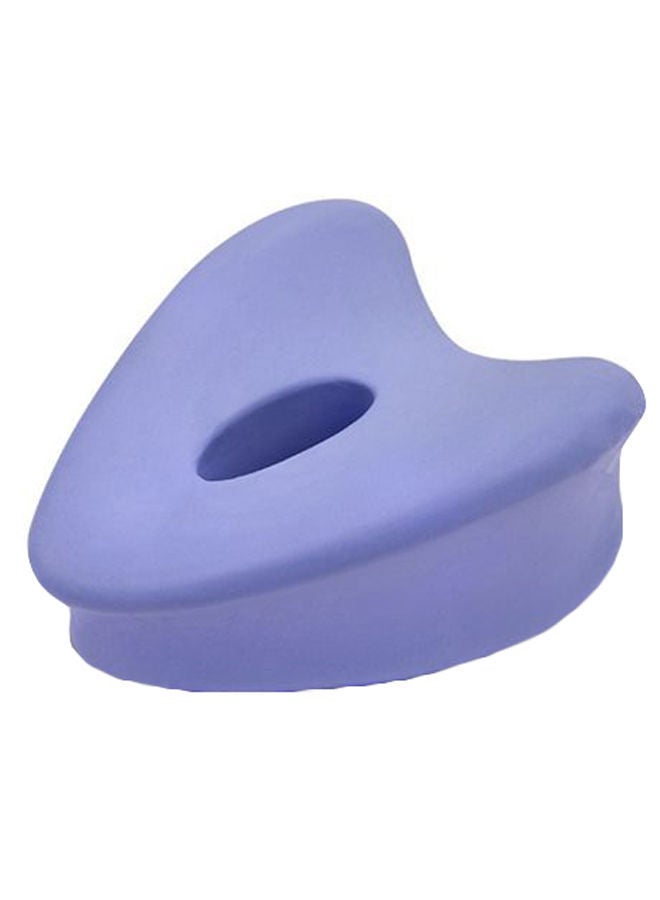 Pregnancy Relax Knee Pillow With Elastic Strap Foam Purple 25 x 13centimeter