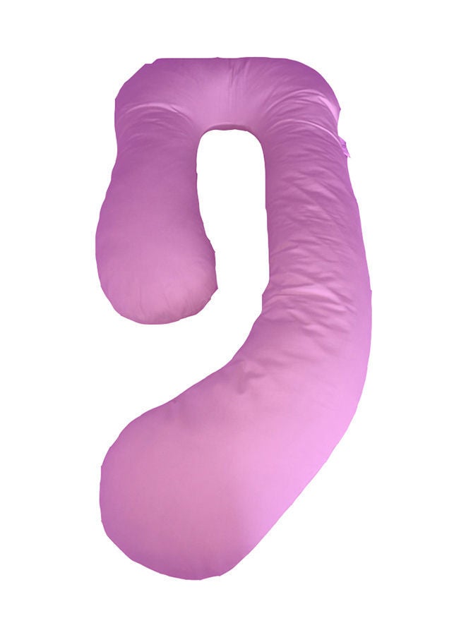 Pregnancy Pillow Cotton Pink 175x80x25centimeter