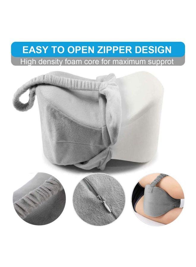 Knee Pillow For Side Sleepers Grey 10x7x6.5inch