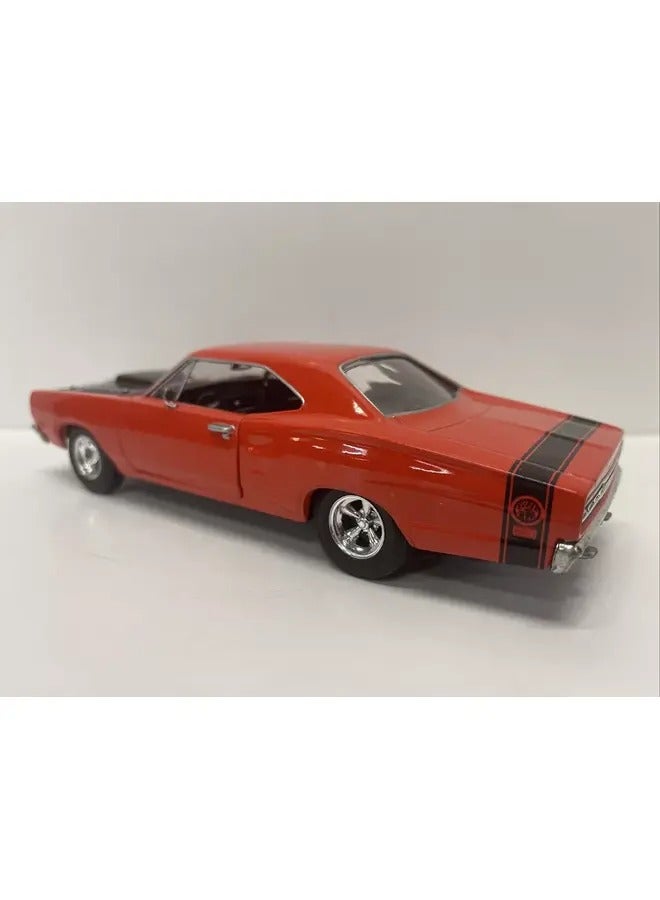 1/24 Scale 1969 Dodge Coronet Super Bee Diecast Model Car Red Muscle Car Replica