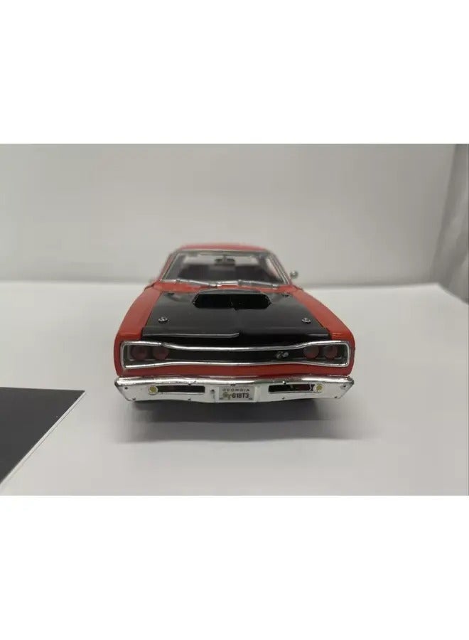 1/24 Scale 1969 Dodge Coronet Super Bee Diecast Model Car Red Muscle Car Replica