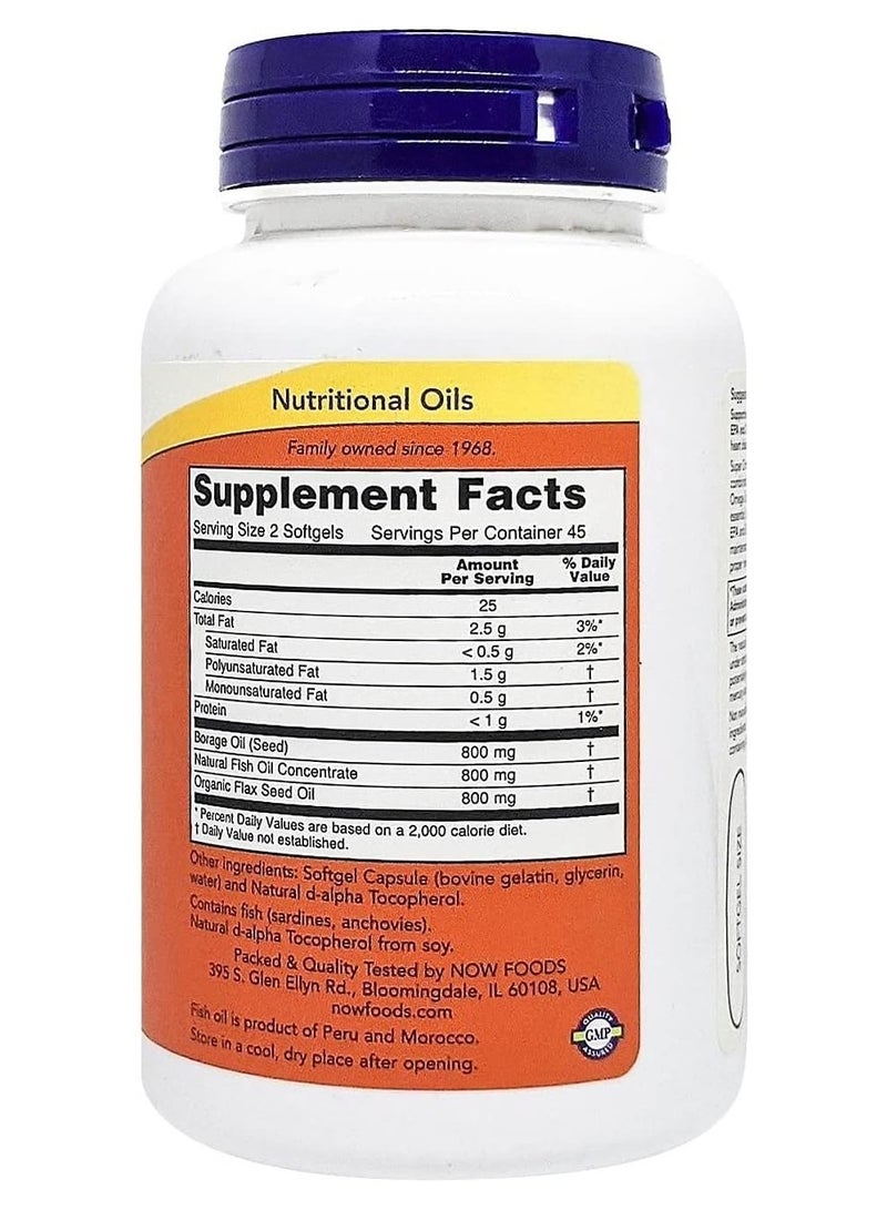 Super Omega 3-6-9 Fish Oil 90 Softgels