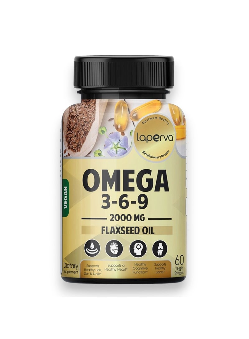 Omega 3-6-9 Flaxseed Oil, 2000mg, 60 Softgels