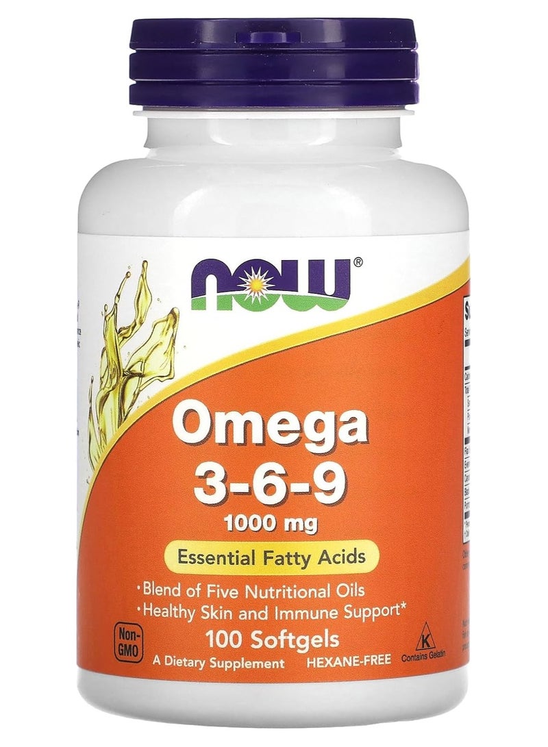 Omega 3-6-9 1000 Mg 100 Softgels