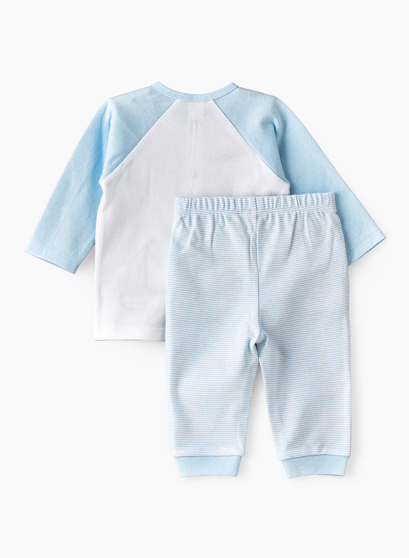 Newborn Boys' 2-Piece Cotton Knit Set