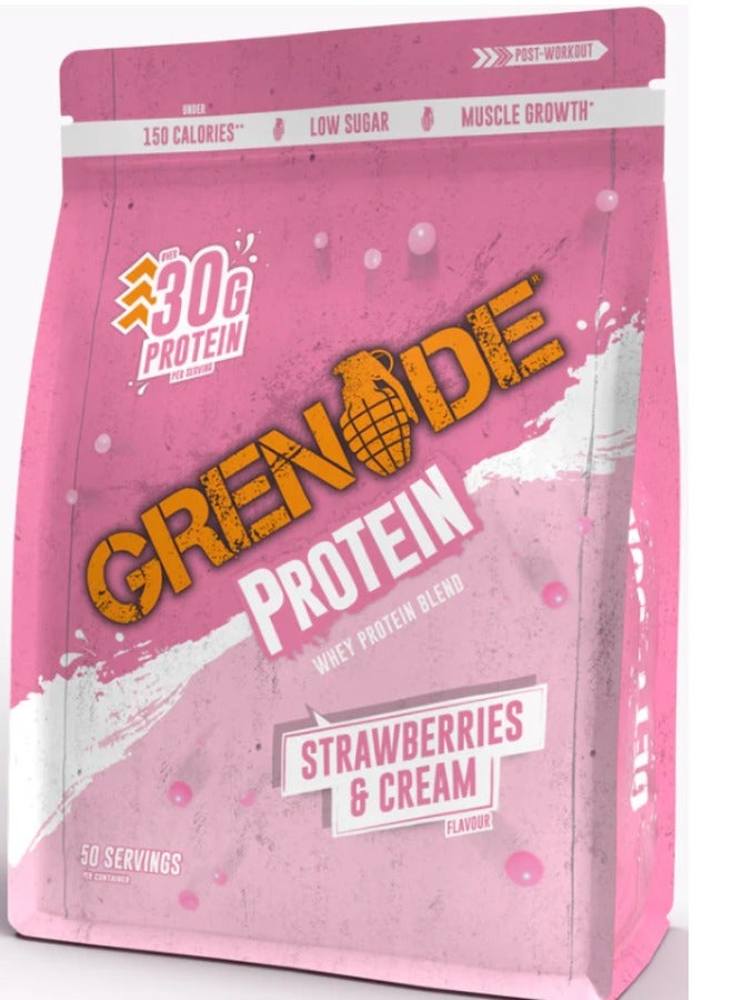 Whey Protein Powder Strawberry&Cream Flavour 2kg