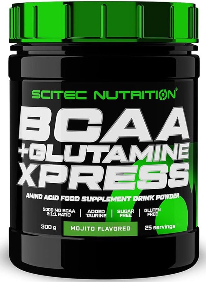 BCAA + Glutamine Xpress Mojito Flavour 300 Gm 5000 Mg BCAA 2:1:1 Ratio