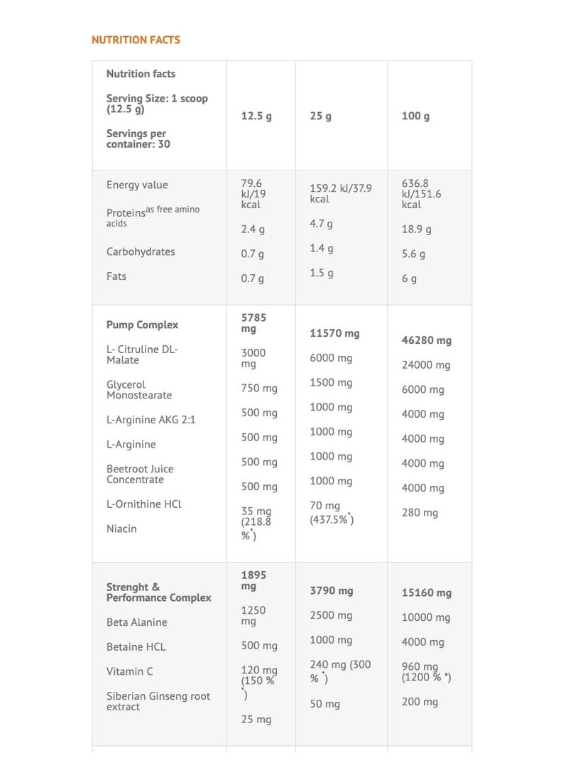 Fury Pre-Workout - Cola Flavor - 300 g Energy, Focus And Endurance Booster With Creatine, Beta-Alanine And Caffeine