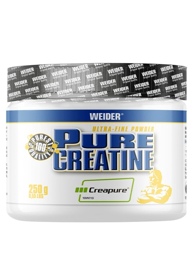 Pure Creatine Creapure 250 Grams - Unflavour - Maximize Your Performance