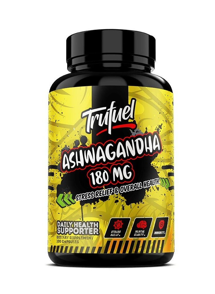 Trufuel, Ashwagandha, 180mg, 100 Caps, 50 Servings