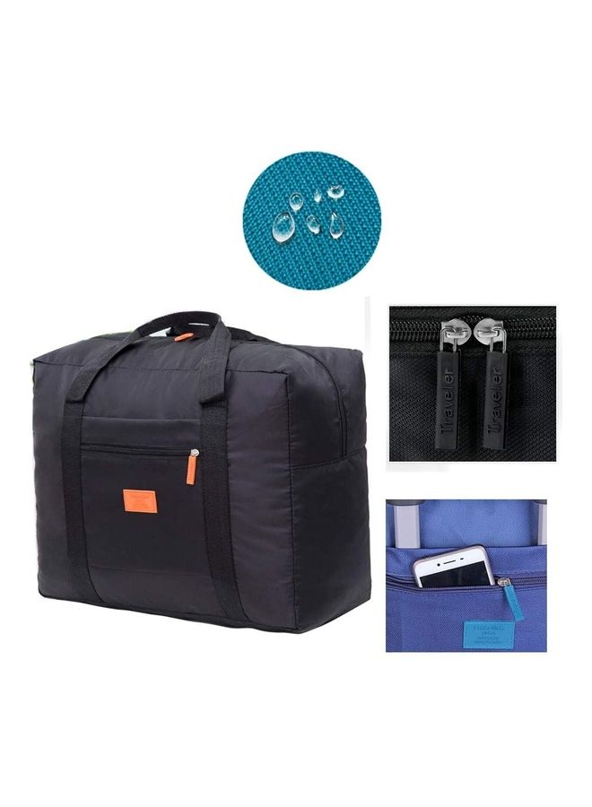 Waterproof Folding Travel Duffel Bag Navy Blue