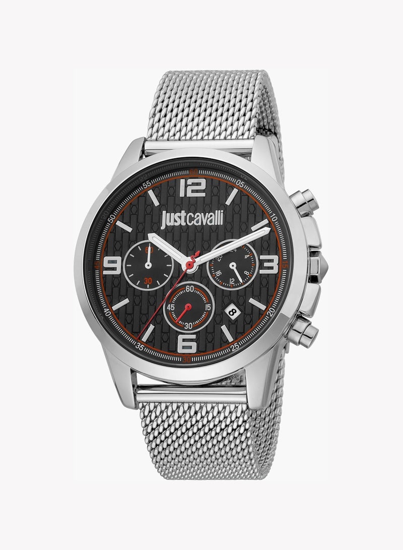 Just Cavalli Metal Chronograph Men's Watch With Silver JC1G175M0055