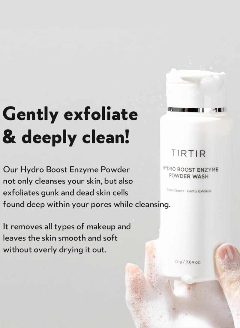 Hydro Boost Enzyme Cleansing Powder, 2.64 Oz – Gentle Exfoliation and Deep Hydration for Smooth, Radiant Skin – Ideal for All Skin Types