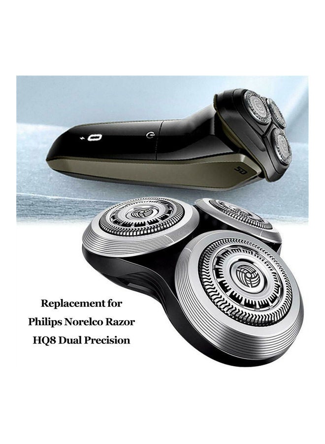 Shaver Replacement Head Black/Silver