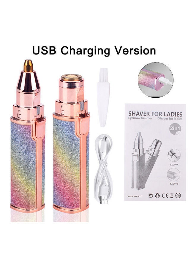 USB Charge Mini Electric Lipstick Design Shaving Machine Pink