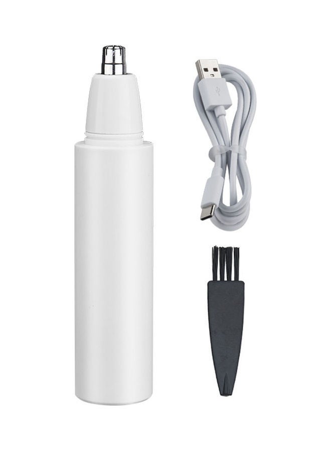 Nose Hair Trimmer With Brush And Cable White/Black