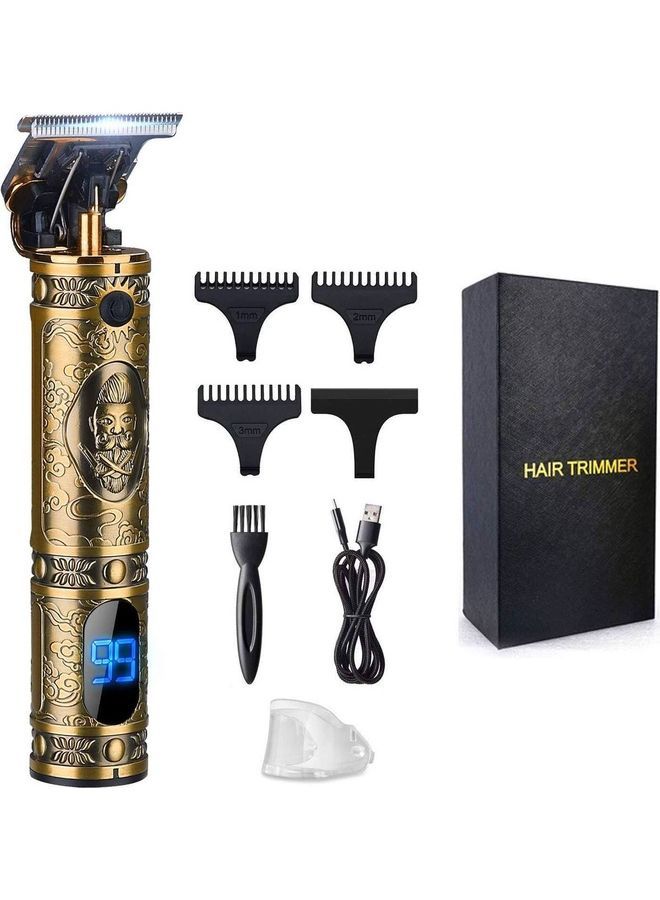 Rechargeable Sculpture Head Carving Trimmer Gold 14.5cm